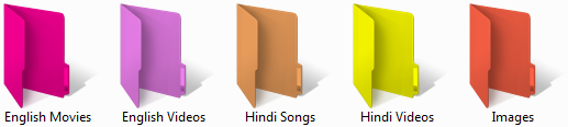 Color Folder Icons Windows 8