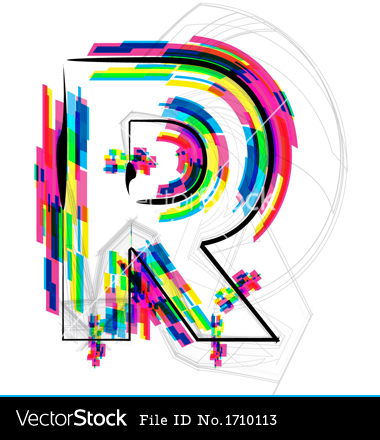 Colorful Letter R Fonts