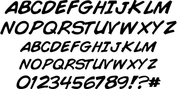 Comic Book Fonts Free Download