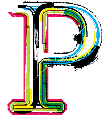 Cool Font Letter P