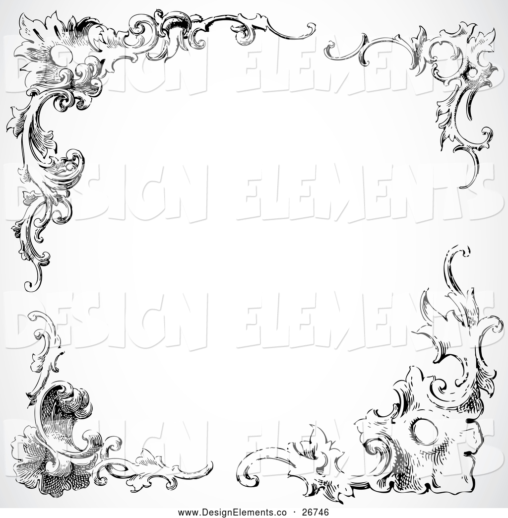 Corner Border Designs Clip Art