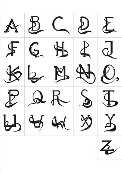 Creative Alphabet Fonts Creative Alphabet Fonts