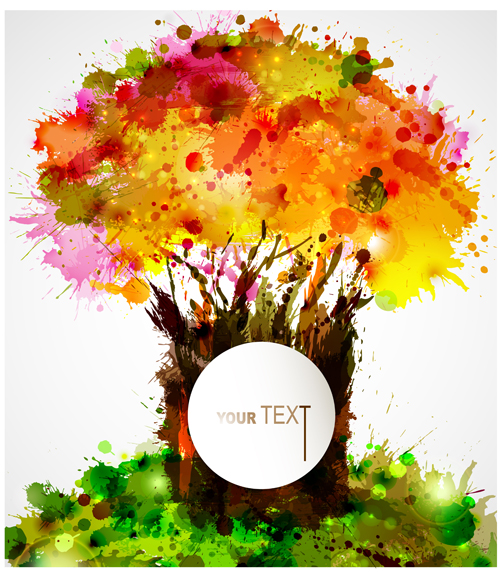 Creative Colorful Tree Design Creative Colorful Tree Design