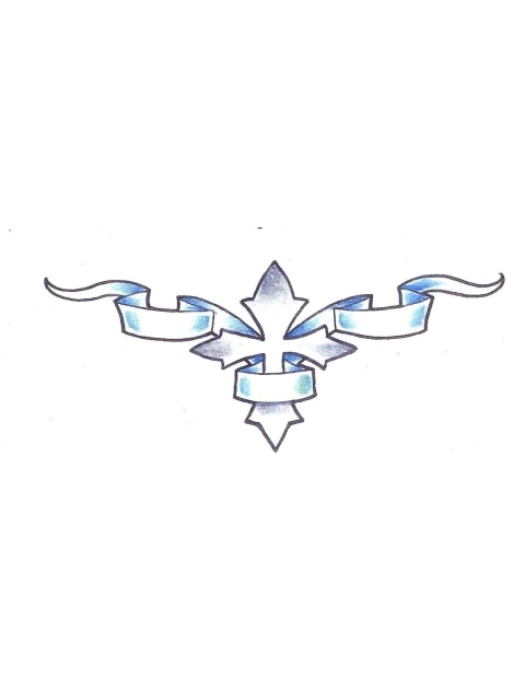 Cross with Ribbon Banner Tattoo Designs Cross with Ribbon Banner Tattoo Designs