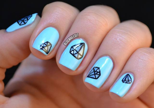 Diamond Nail Art Designs