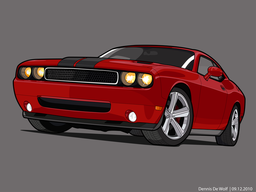 Dodge Challenger Vector Art
