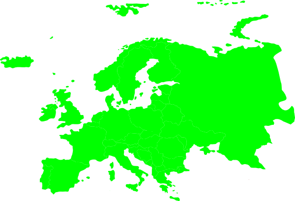 Europe and Asia Continent Map