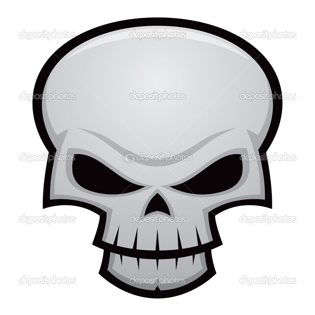 Evil Cartoon Skull