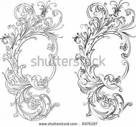 Filigree Frame Tattoo Designs