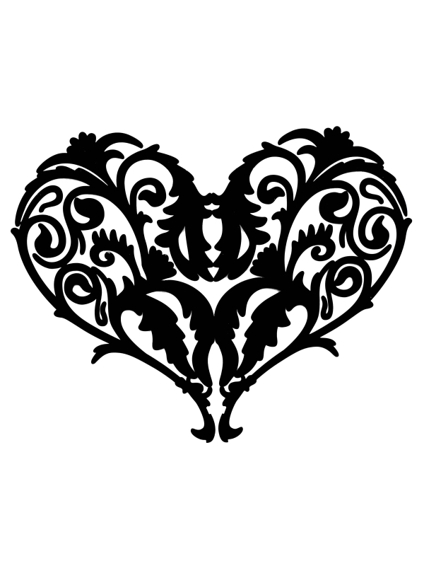 Filigree Heart Clip Art Free