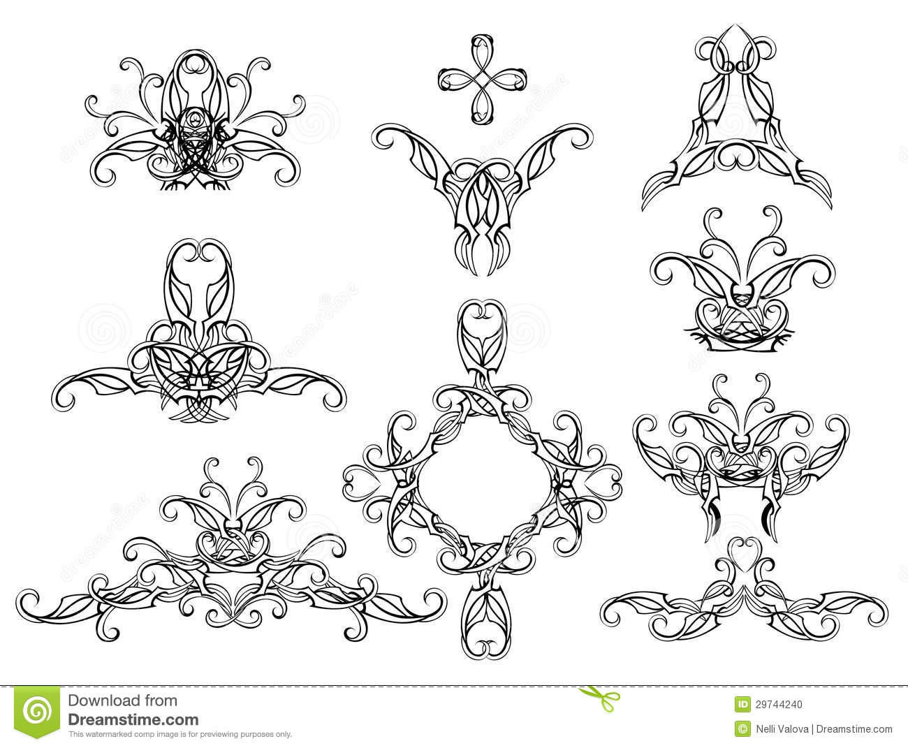 Filigree Pattern Tattoo Designs