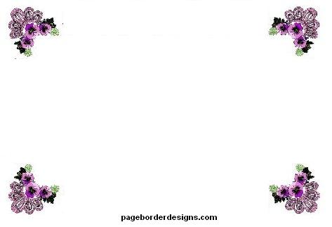 Flower Border Design Clip Art