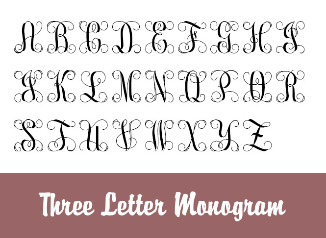 Free 3 Letter Monogram Fonts Free 3 Letter Monogram Fonts