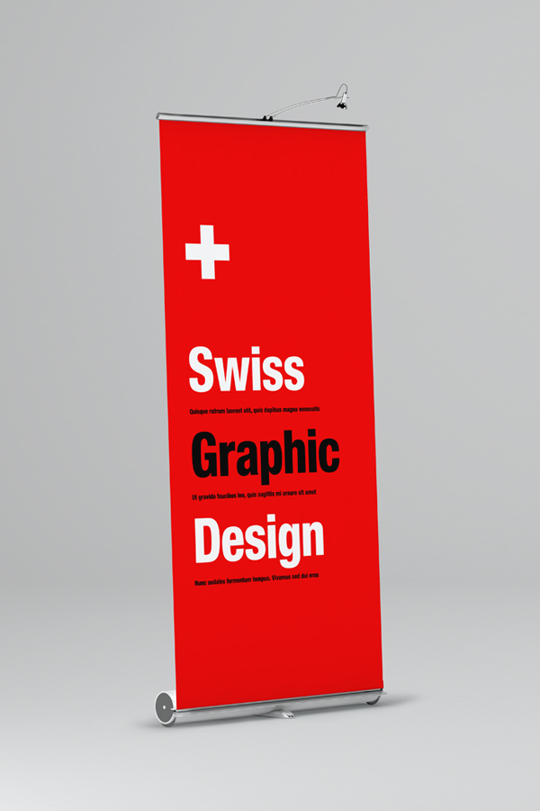 Free Banner Roll Up Mockup Free Banner Roll Up Mockup