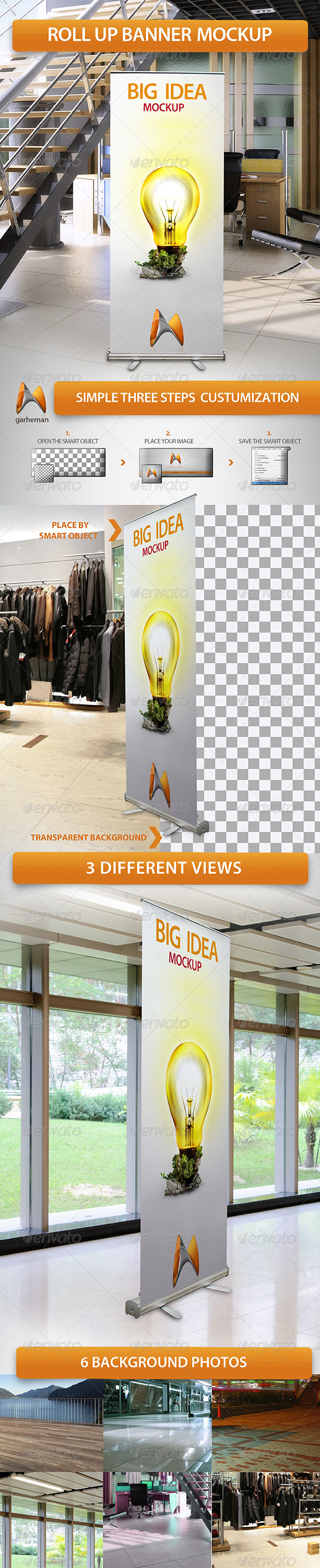 Free Banner Roll Up Mockup Free Banner Roll Up Mockup