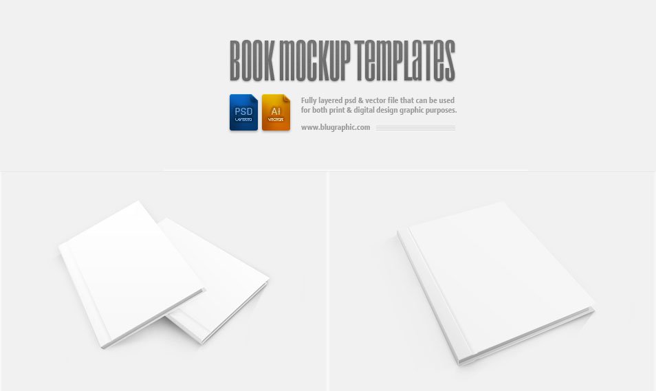 Free Book Cover Mockup Template PSD