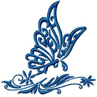 Free Butterfly Machine Embroidery Design