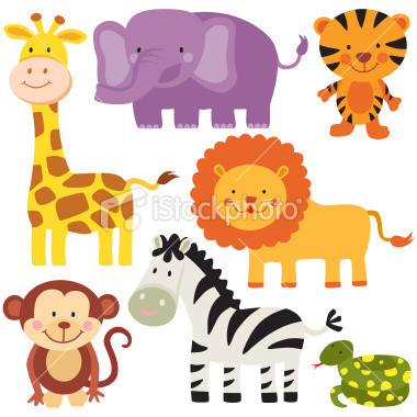 Free Cartoon Safari Animals