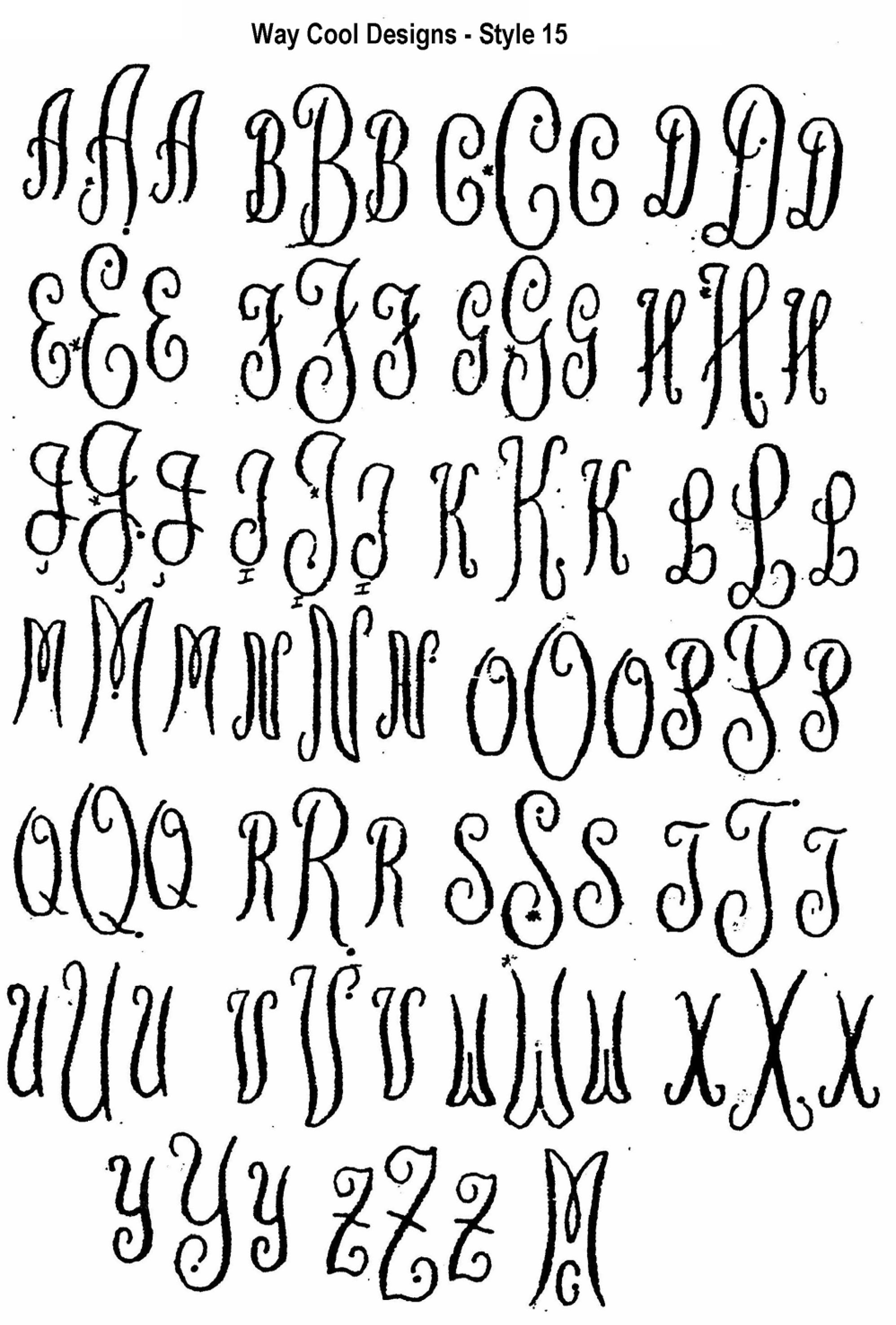 Free Monogram Font Styles