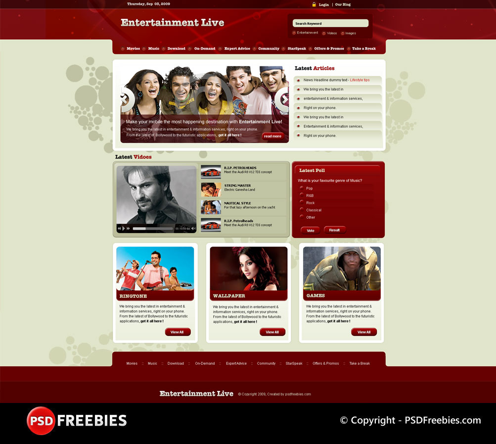 Free PSD Templates Download Free PSD Templates Download