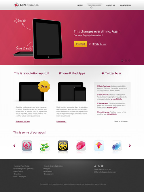 Free PSD Web Design Templates