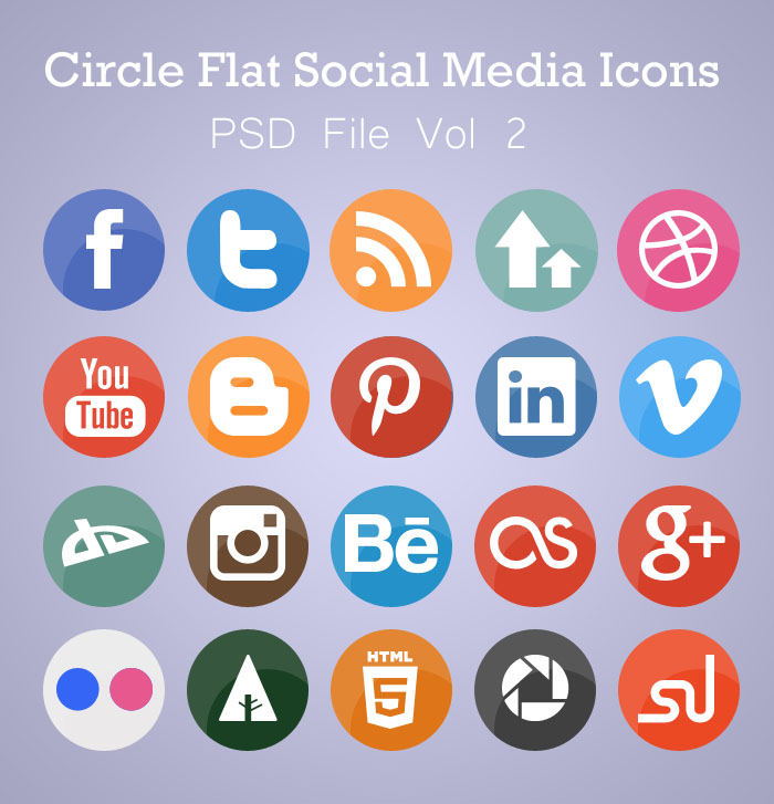 Free Social Media Icons Circle Free Social Media Icons Circle