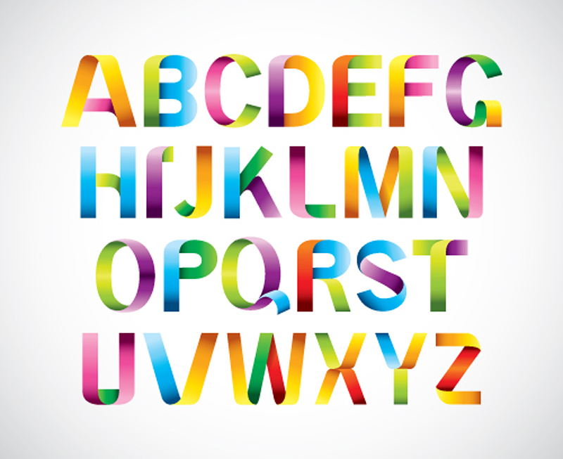 19 Cool Colorful Fonts Images Free Decorative Fonts To Color