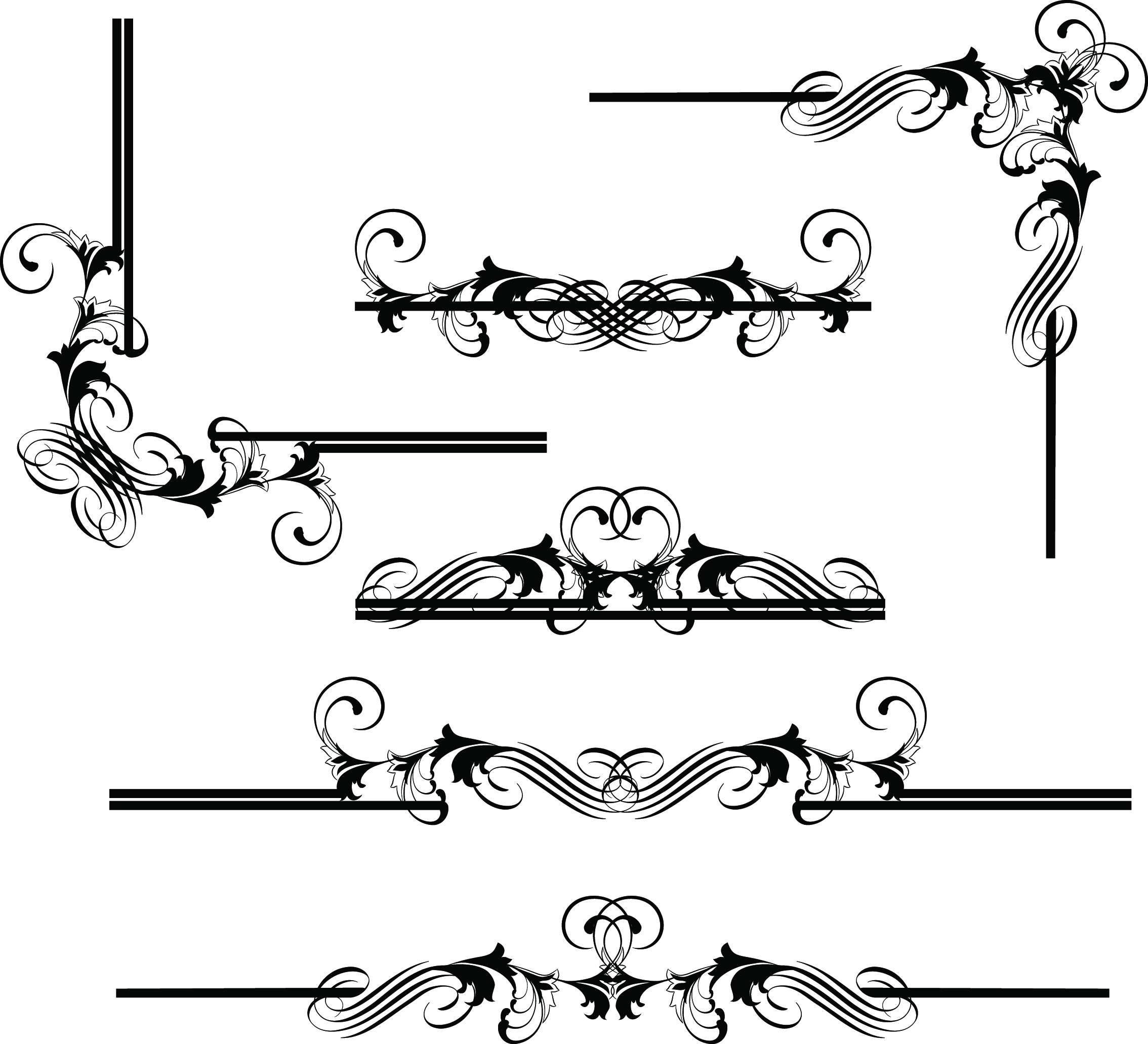 16 Simple Border Design Vector Images Free Vector Corner Border