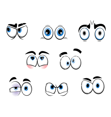 Free Vector Cartoon Eyes