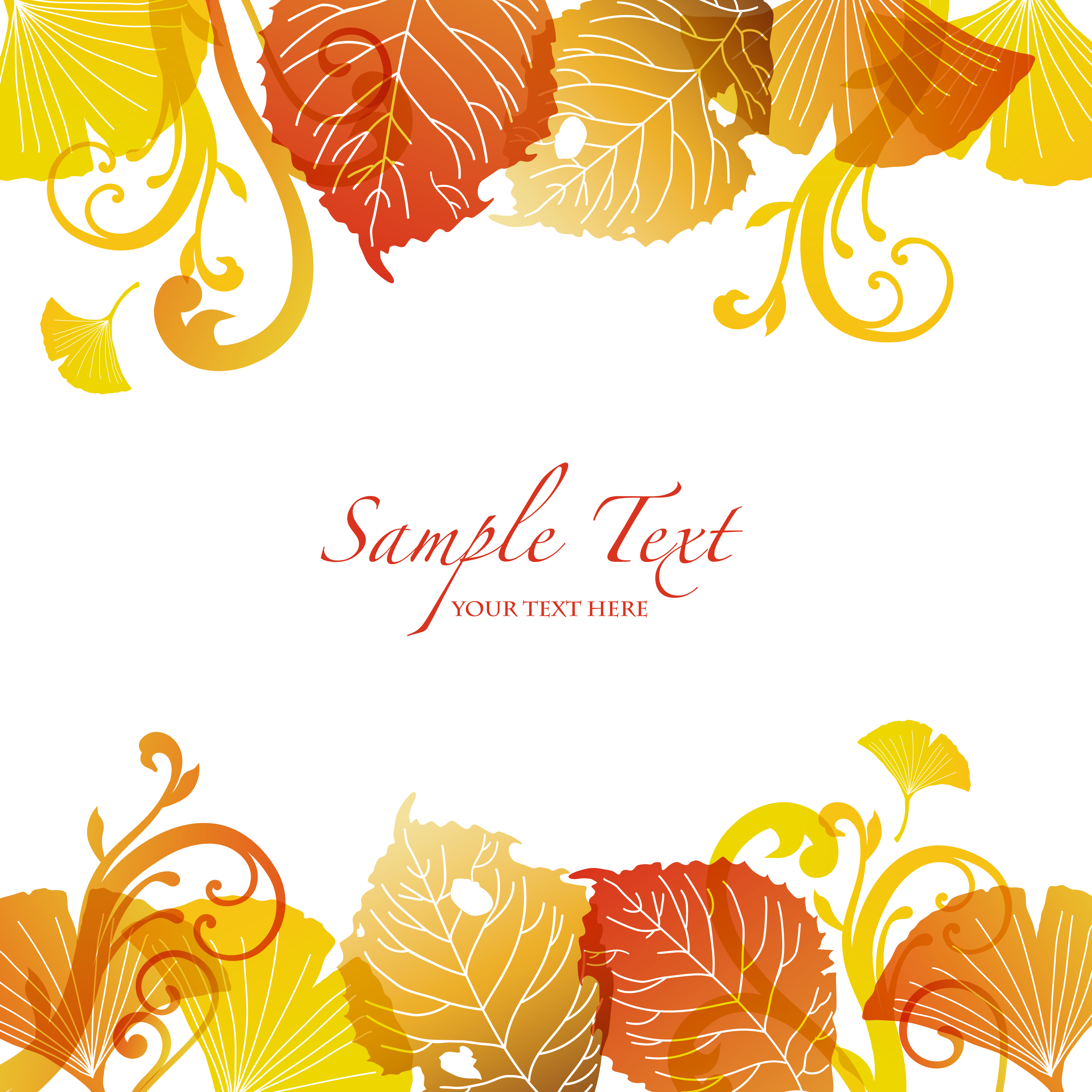 Free Vector Fall Leaves