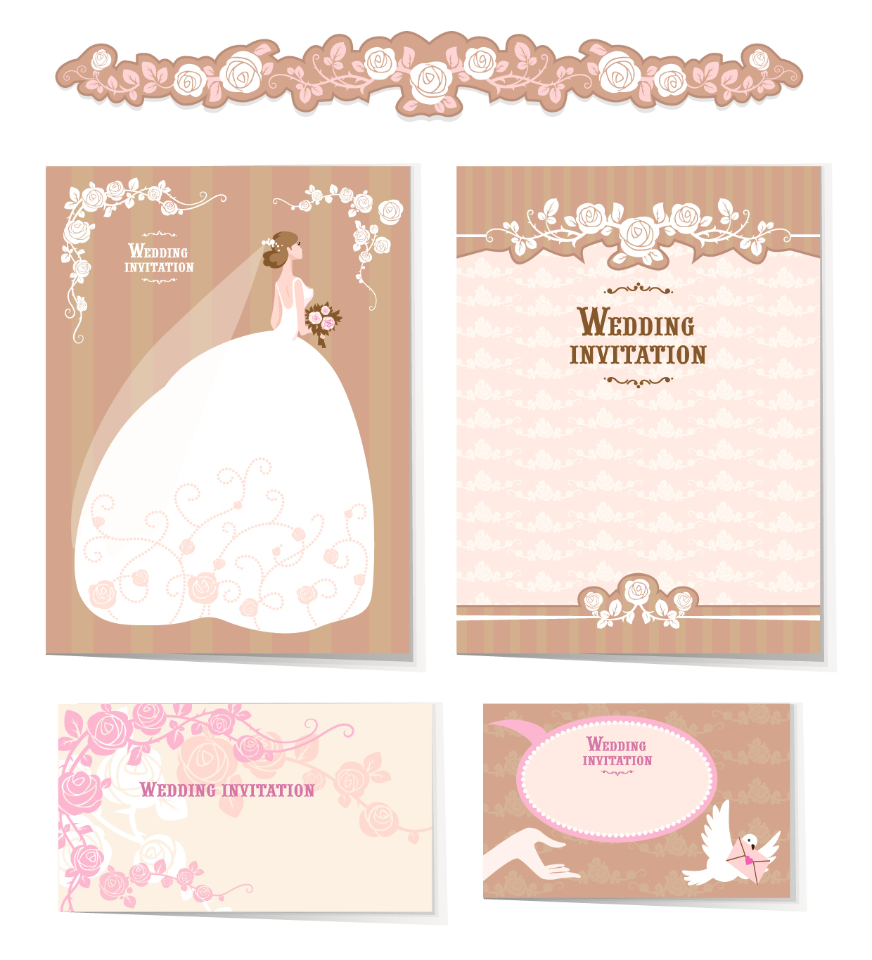 Free Vector Wedding Invitation