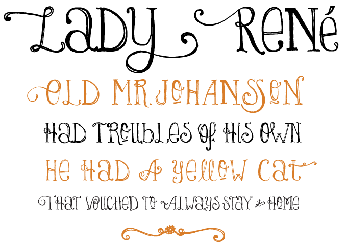 12 Whimsical Fonts Styles Images