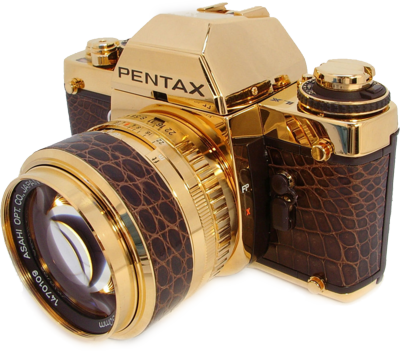 Gold Pentax Camera