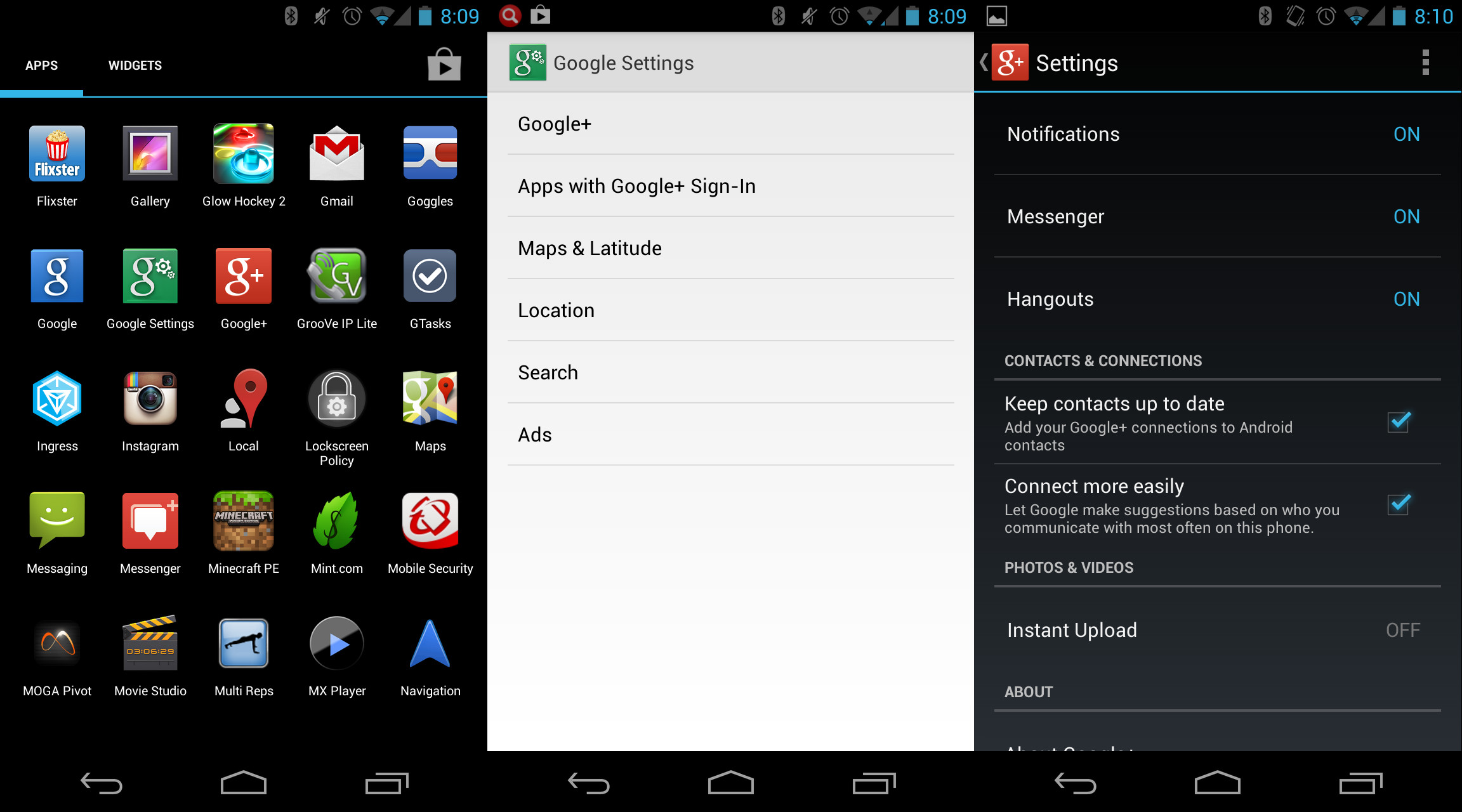 Google Android Settings Icon