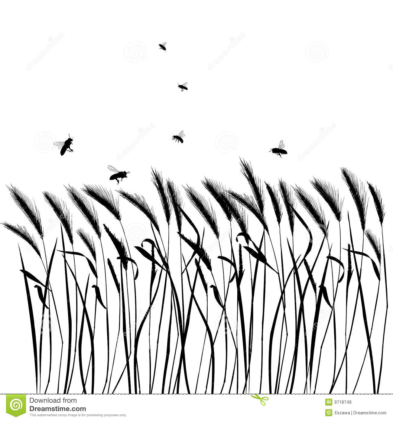 Grass Silhouette Vector