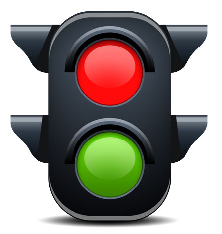 Green Traffic Light Icon