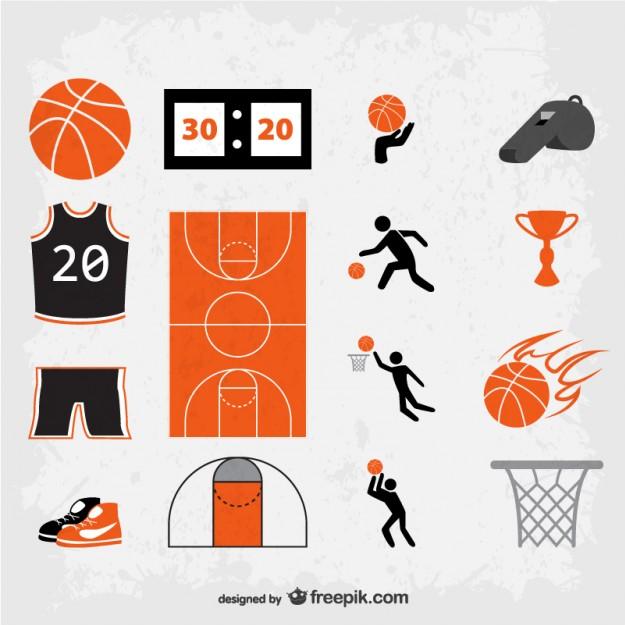 Grunge Basketball Vector