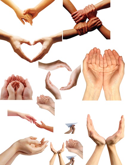 17 Hand Art PSD Images