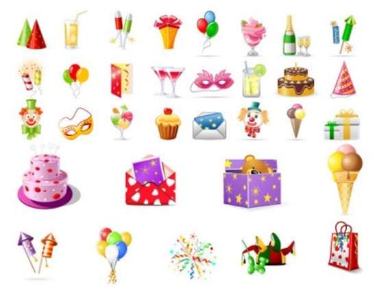 Happy Birthday Icons Free Download