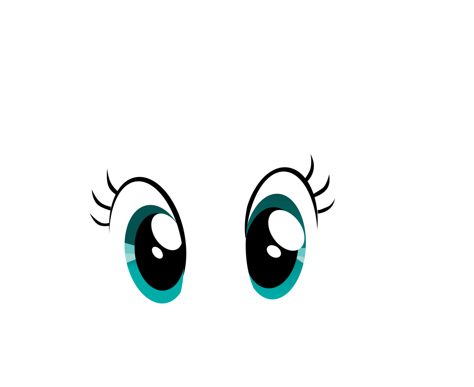 Happy Cartoon Eyes Vector