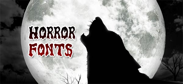 Horror Movie Title Fonts