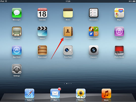 iPad Home Screen