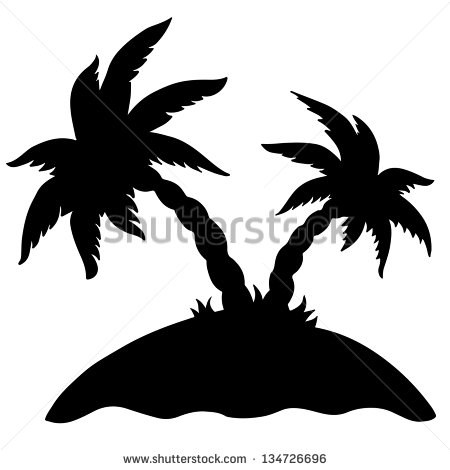 Island Silhouette Clip Art