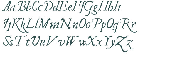 Italic Script Font