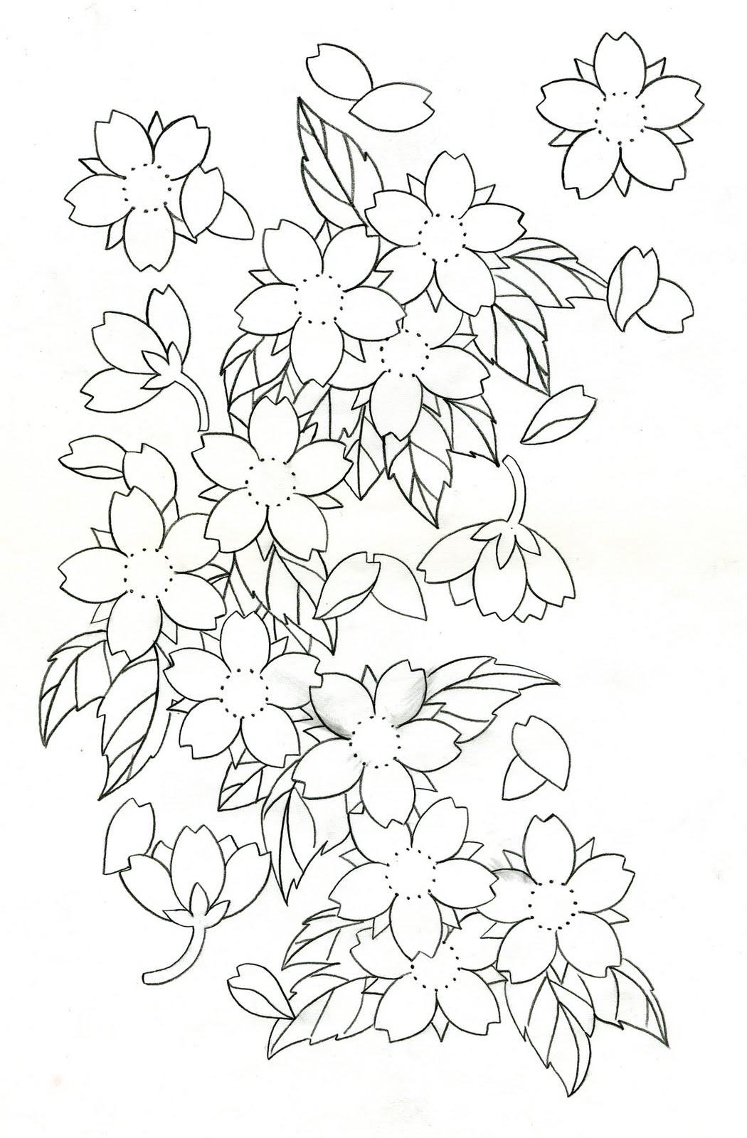 Japanese Cherry Blossom Tattoo Designs