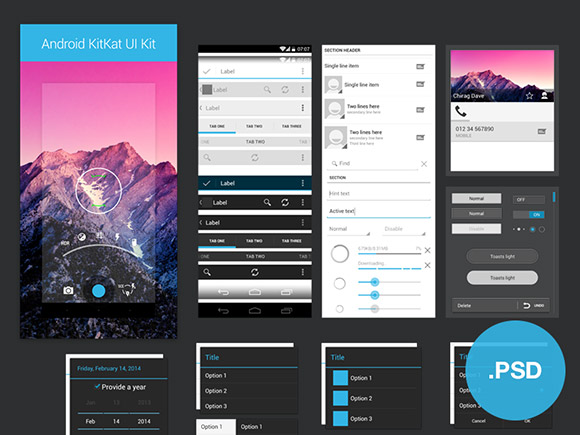 Kit Kat Android UI Kit Kit Kat Android UI Kit