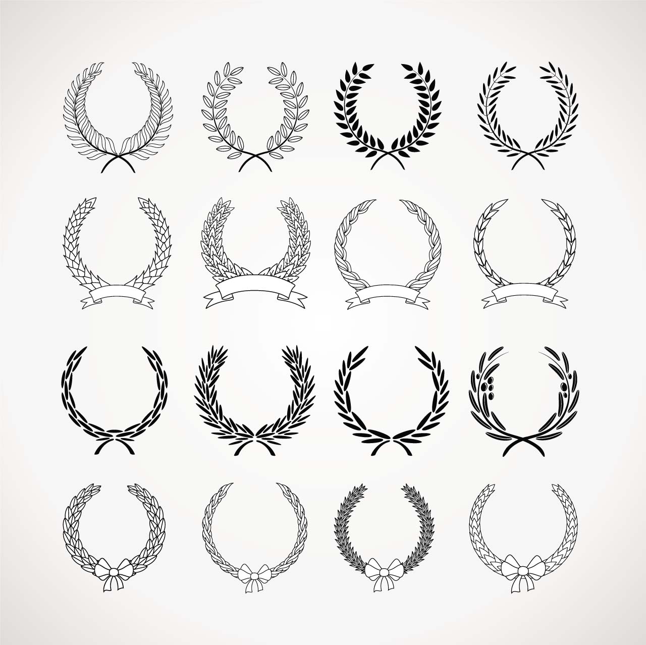 Laurel Wreath Vectors Free Laurel Wreath Vectors Free