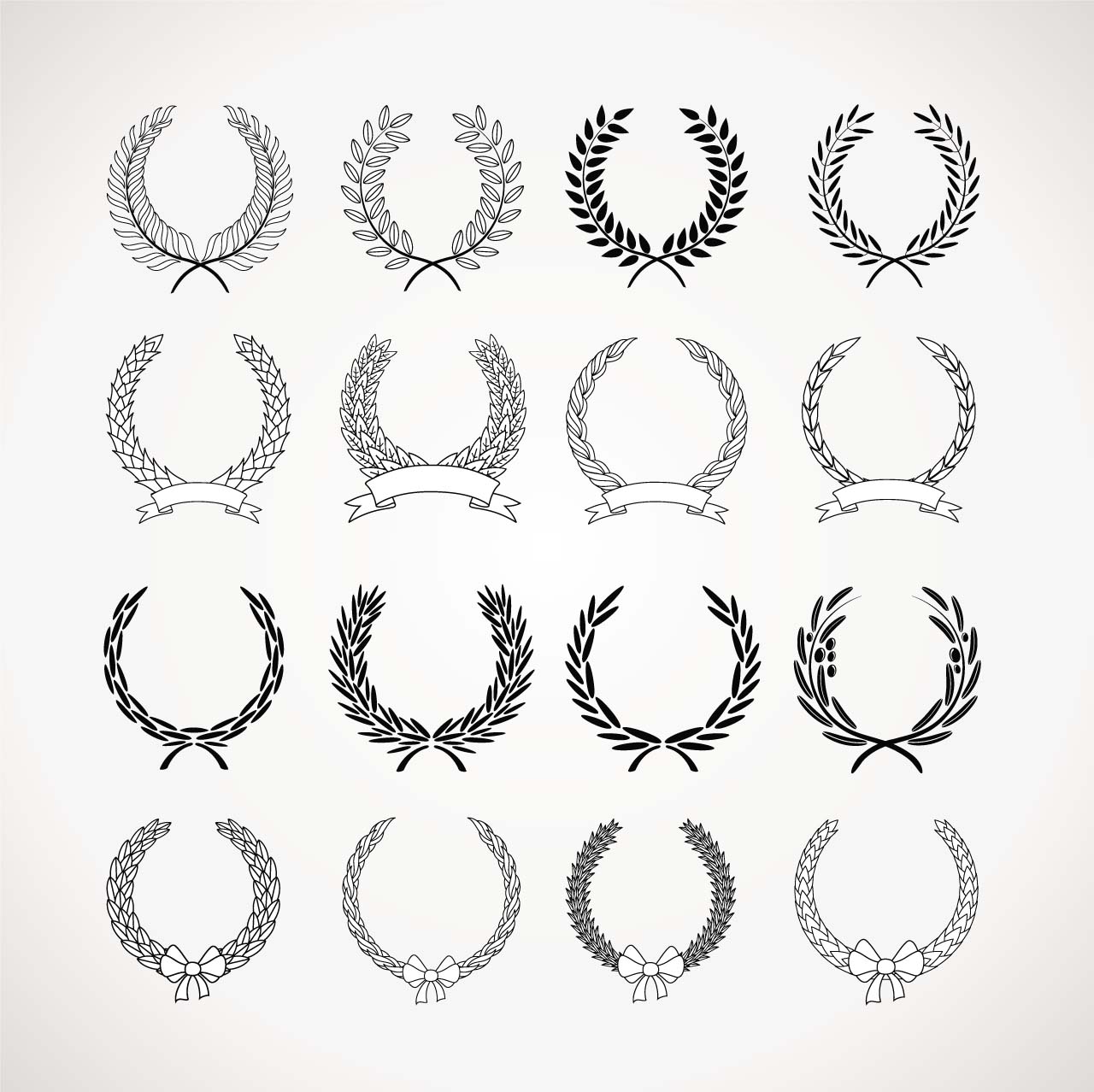 Laurel Wreath Vectors Free