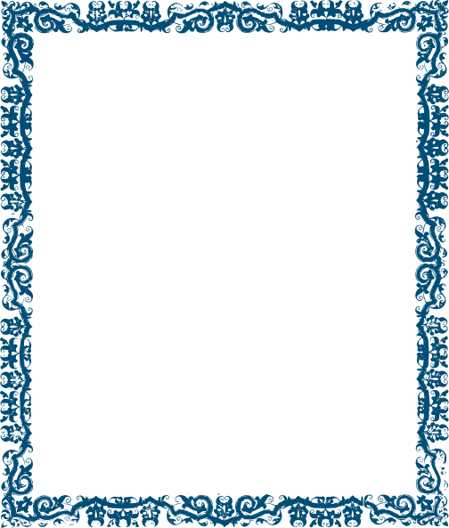 Light Blue Frame Border Design