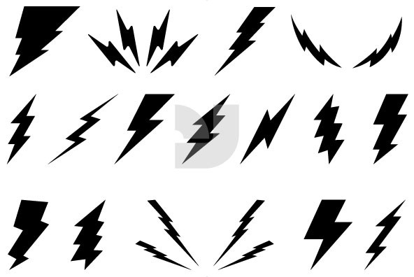 Lightning Bolt Vector Art